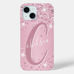 Pink Diamonds - Personalised  iPhone 15 Case