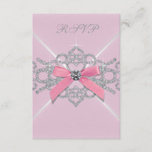 Pink Diamonds Pink Sweet 16 Birthday Party RSVP