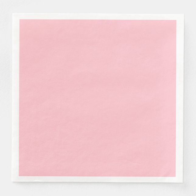 Pink Dinner Paper Napkin (Front)