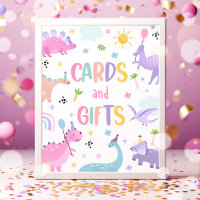 Pink Dinosaur Cards And Gifts Birthday Party