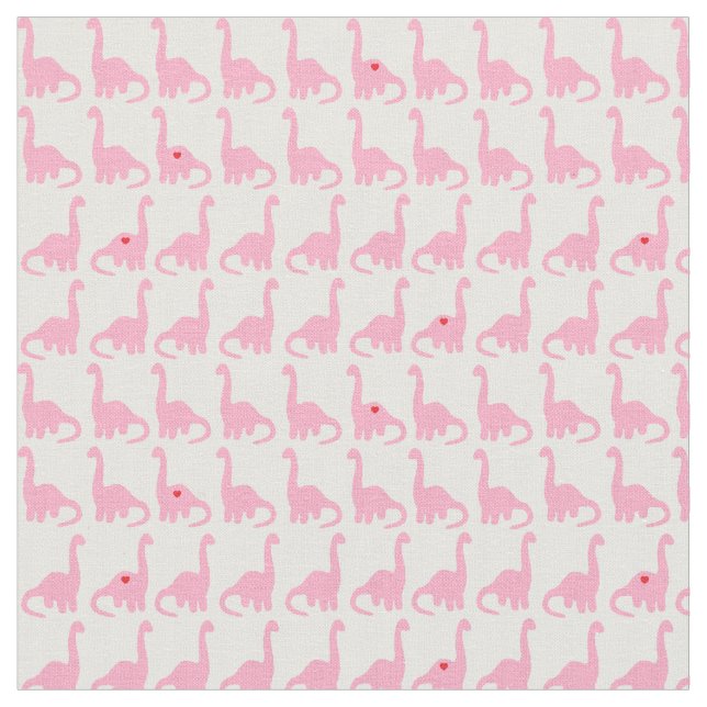 Pink Dinosaur Fabric (Close Up)