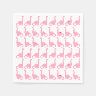 Pink Dinosaur Napkins