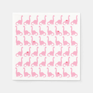 Pink Dinosaur Napkins
