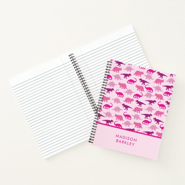 Pink Dinosaur Notebook (Inside)