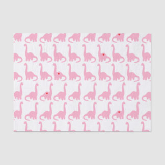 Pink Dinosaur Tissue Paper