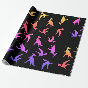Pink Dinosuars Wrapping Paper