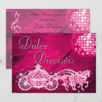 Pink Disco Ball, Princess Coach & Horses Sweet 16
