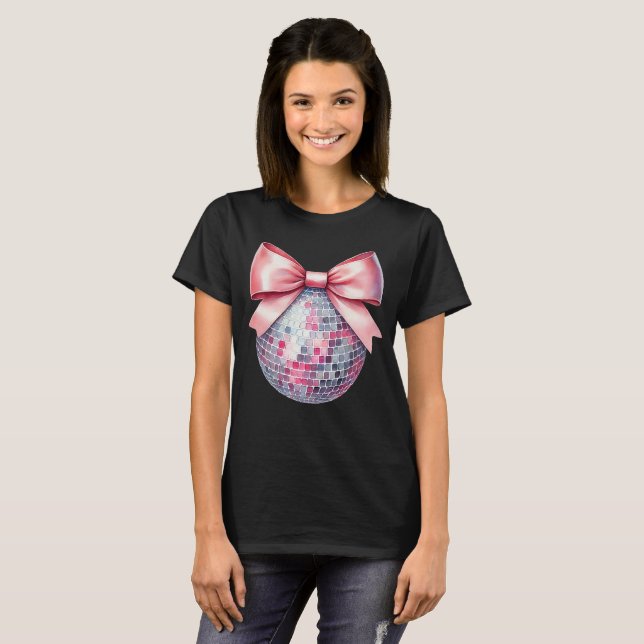 Pink disco ball   T-Shirt (Front Full)