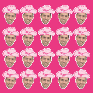 Pink Disco Cowgirl Customisable Groom Face 