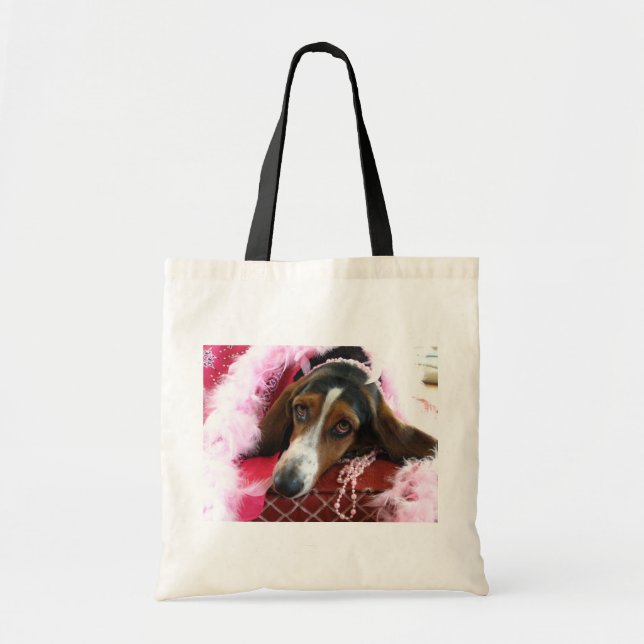 Pink Diva Dog Tote Bag (Front)