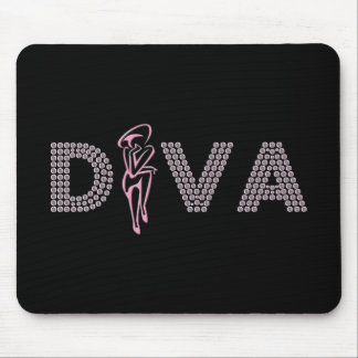 Pink Diva Mouse Pad