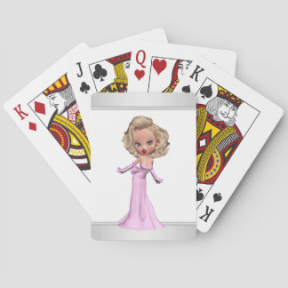 Pink Diva Playing Cards