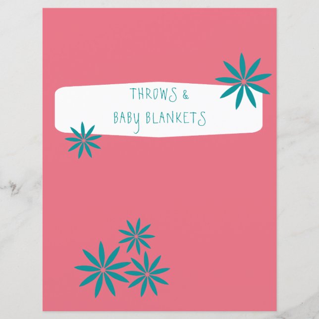 Pink Divider - Yarnaholic Knitting Binder Insert (Front)