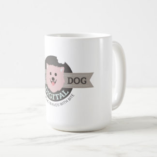 Pink Dog Digital Large Coffee Mug