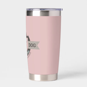 Pink Dog Digital Travel Mug Pink Insulated Tumbler