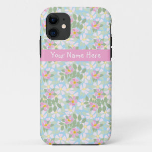Pink Dogroses on Sky Blue Xtreme iPhone 5 Case