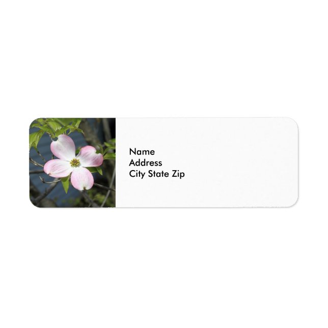 Pink Dogwood 1483 Return Address Label (Front)