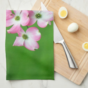 Pink Dogwood Cascade Kitchen Towels