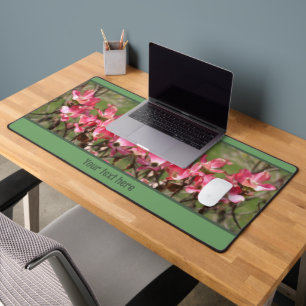Pink Dogwood Flower Blossom Painting Personalized Desk Mat