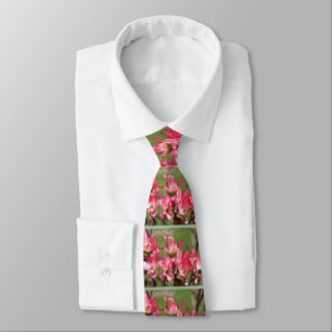 Pink Dogwood Flower Blossoms Painting  Tie