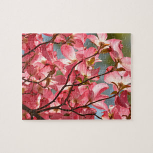 Pink Dogwood Flowers Jigsaw Puzzle