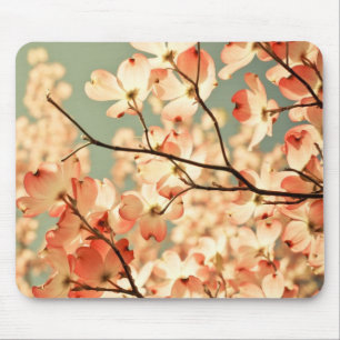 Pink Dogwood Flowers Mouse Pad