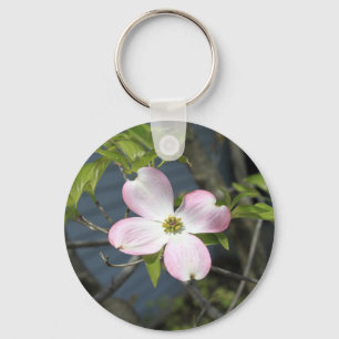 Pink Dogwood Key Ring