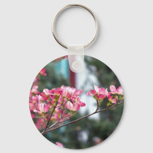 Pink Dogwood Key Ring