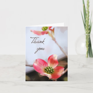 Pink Dogwood Thank You Card