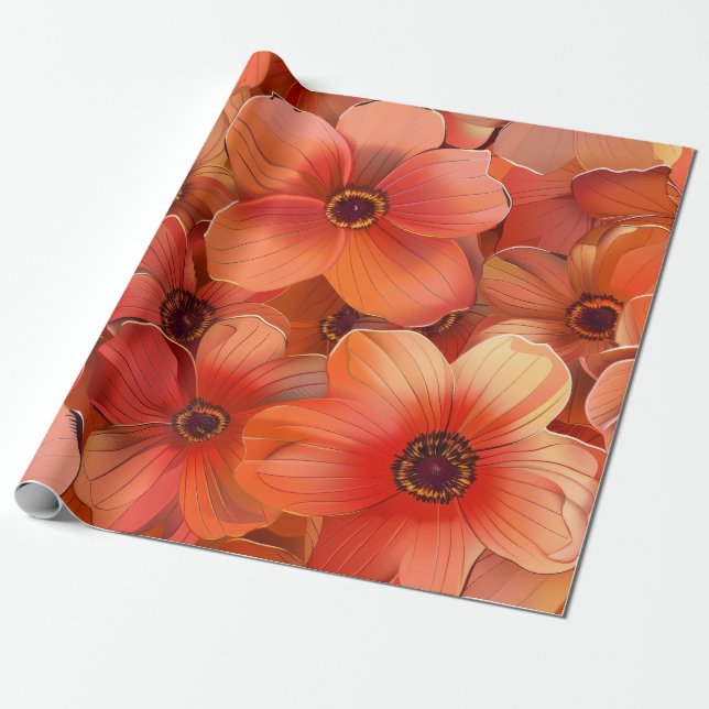 Pink Dogwood  Wrapping Paper (Unrolled)