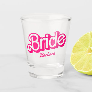 Pink Doll Fancy and Fabulous Bachelorette Party Shot Glass