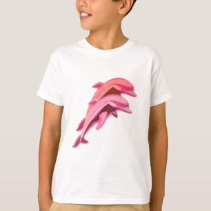 Pink Dolphin Design Children's T-Shirt