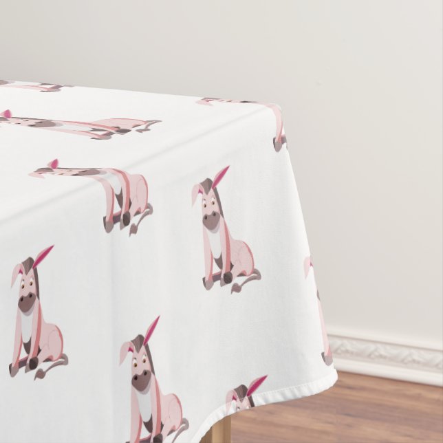 Pink Donkey Tablecloth (In Situ)