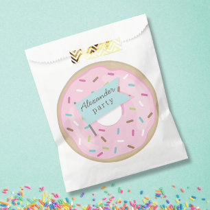 PINK DONUT FAVOUR BAG