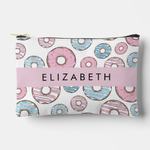 Pink Donuts, Blue Donuts, Sprinkles, Your Name Accessory Pouch