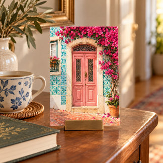 Pink Door in Lisbon Art Print