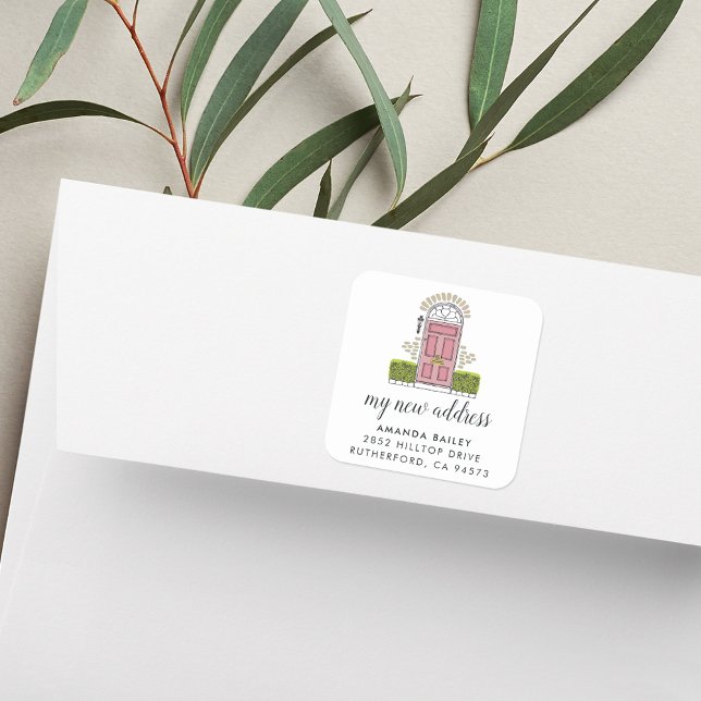 Pink Door Moving Announcement Stickers (Creator Uploaded)