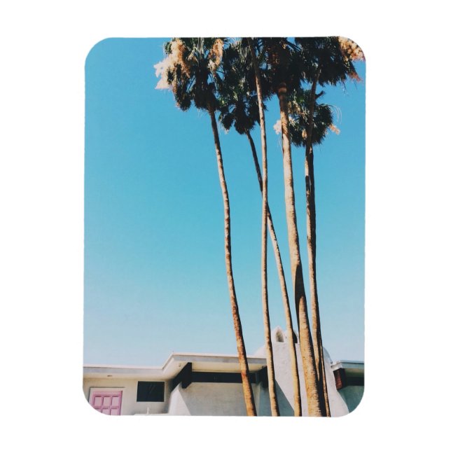 Pink Door Of Palm Springs  Magnet (Vertical)