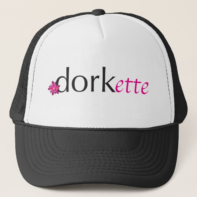 Pink Dorkette Trucker Hat (Front)