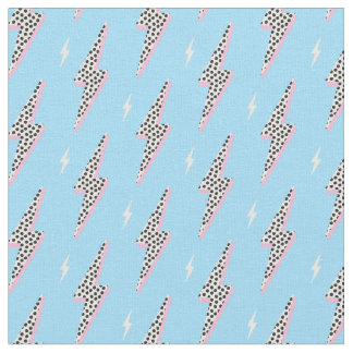 Pink dot lightning bolt fabric
