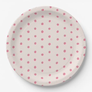 Pink Dot Paper Plates