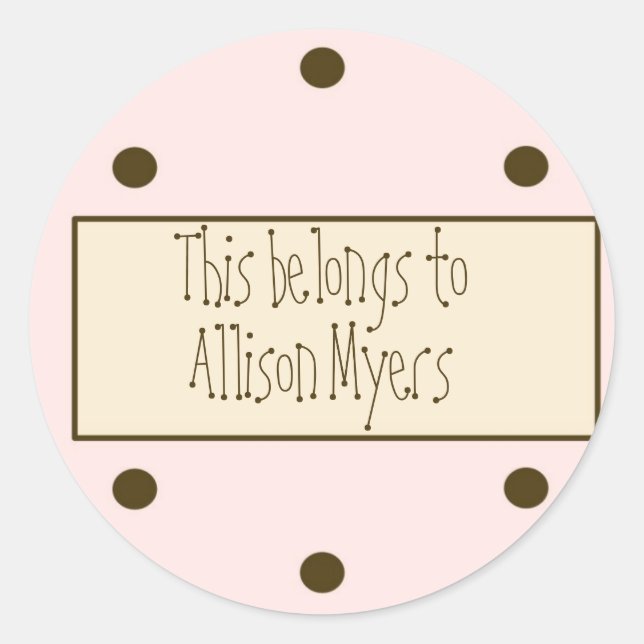 Pink Dots Gift Sticker (Customisable) (Front)