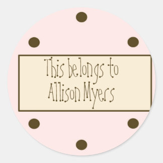 Pink Dots Gift Sticker (Customisable)