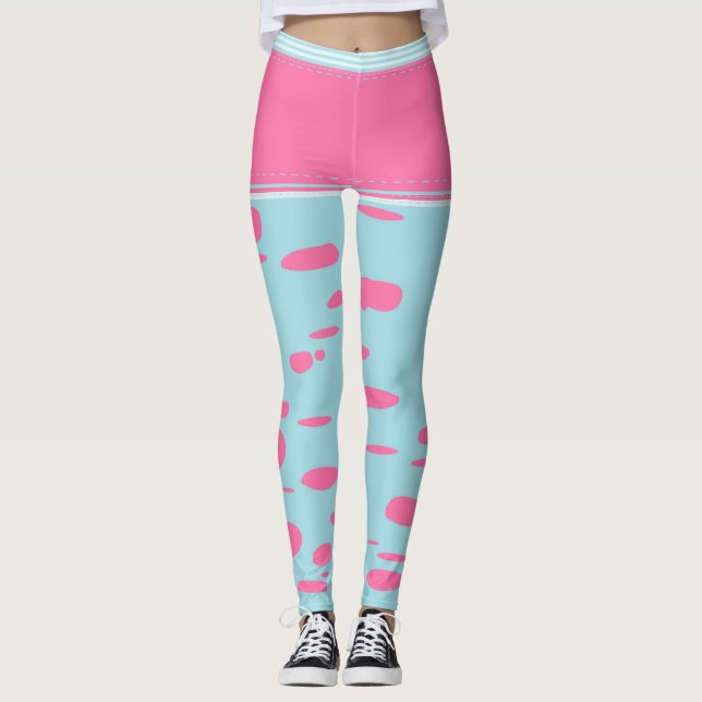 pink dots leggings (Front)