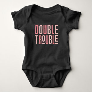 Pink Double Trouble T-Shirt Baby Bodysuit