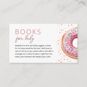Pink Doughnut Books for Baby Enclosure Card