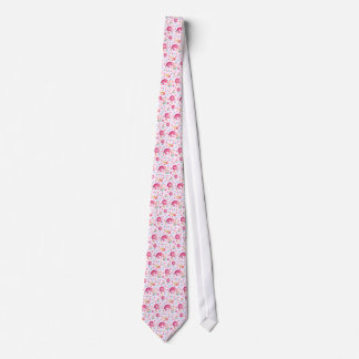 Pink Doughnut Collage Tie