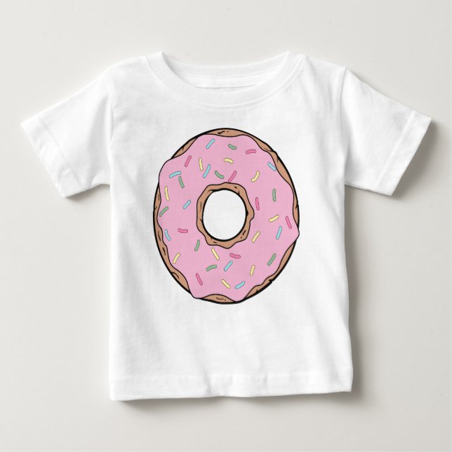 Pink Doughnut, Doughnut, Frosting, Icing, Sprinkle Baby T-Shirt (Front)