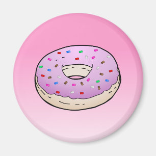 Pink Doughnut Magnet