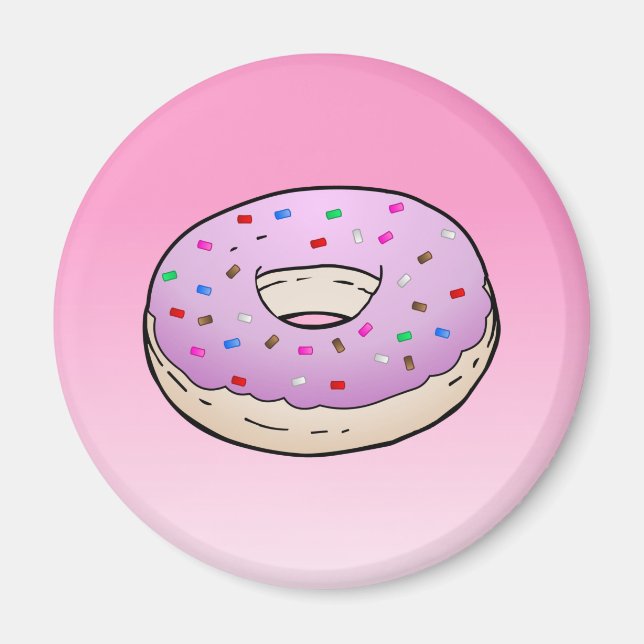 Pink Doughnut Magnet (Front)